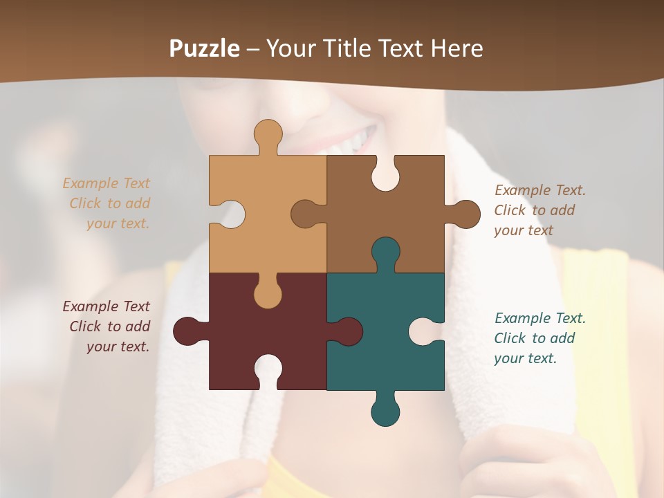 Beautiful Girl Casual PowerPoint Template