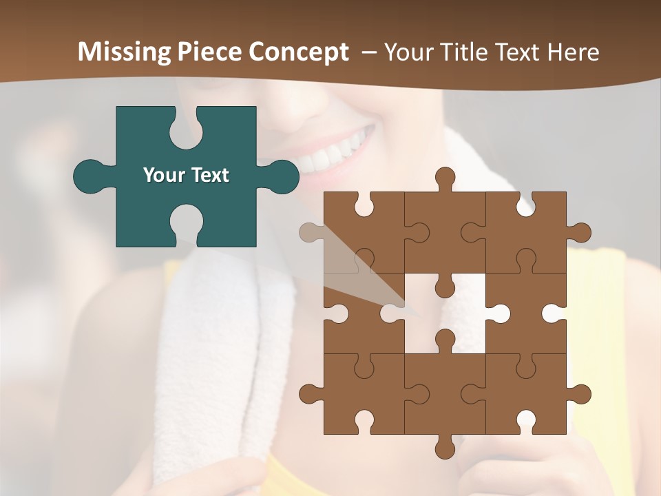 Beautiful Girl Casual PowerPoint Template