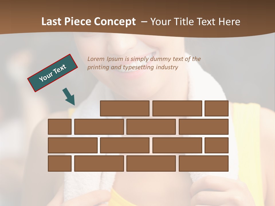 Beautiful Girl Casual PowerPoint Template