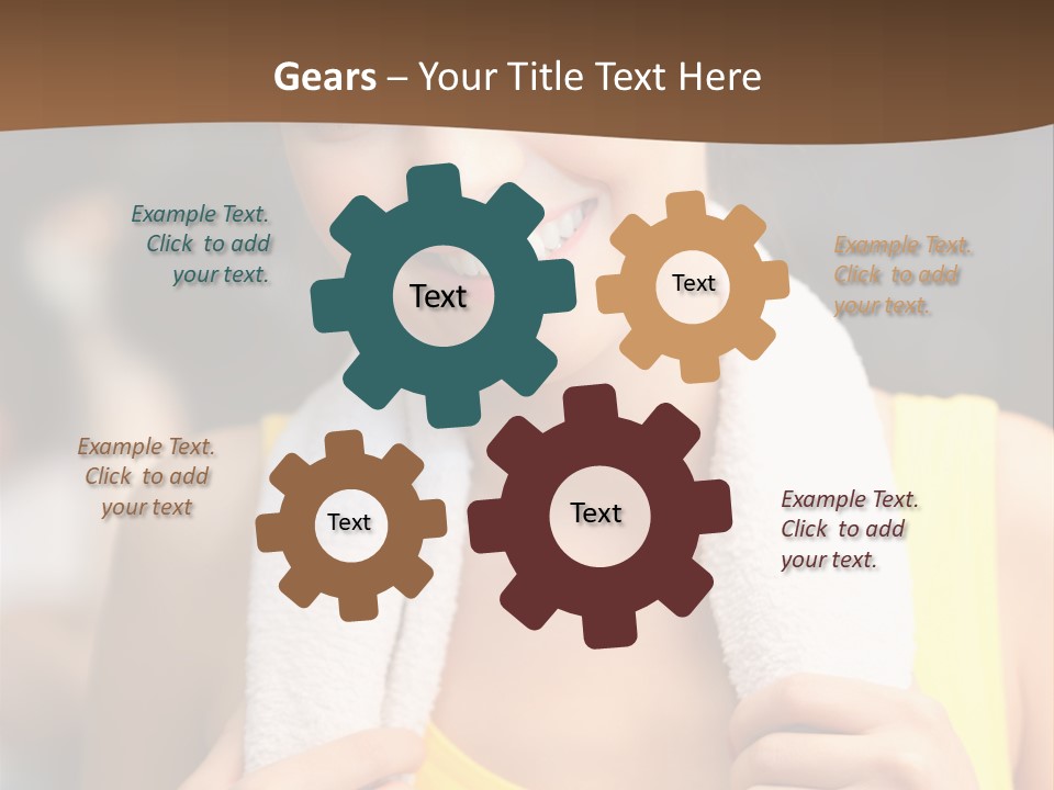 Beautiful Girl Casual PowerPoint Template