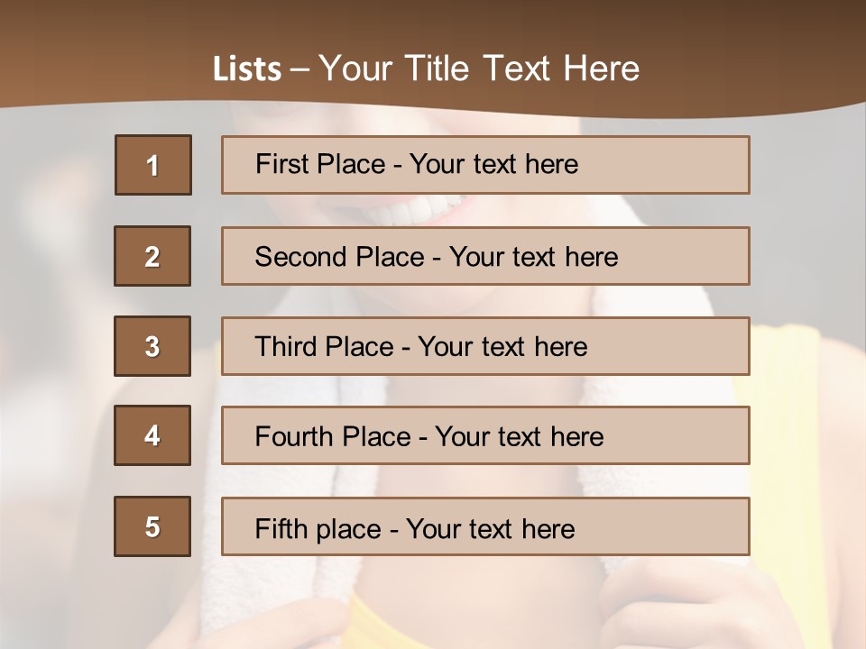 Beautiful Girl Casual PowerPoint Template