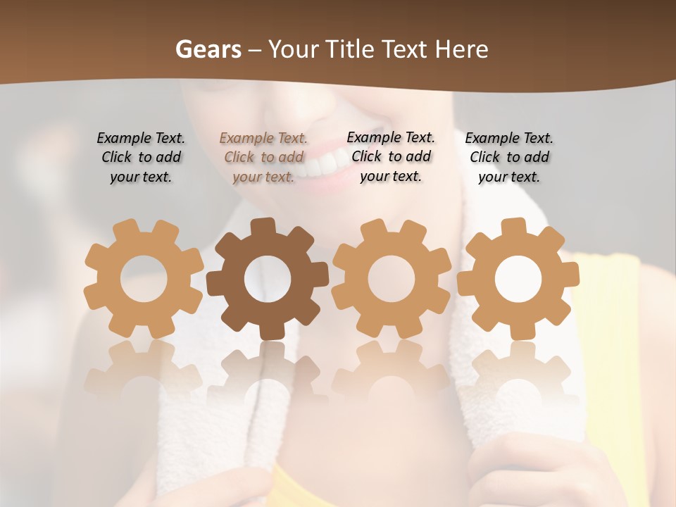 Beautiful Girl Casual PowerPoint Template