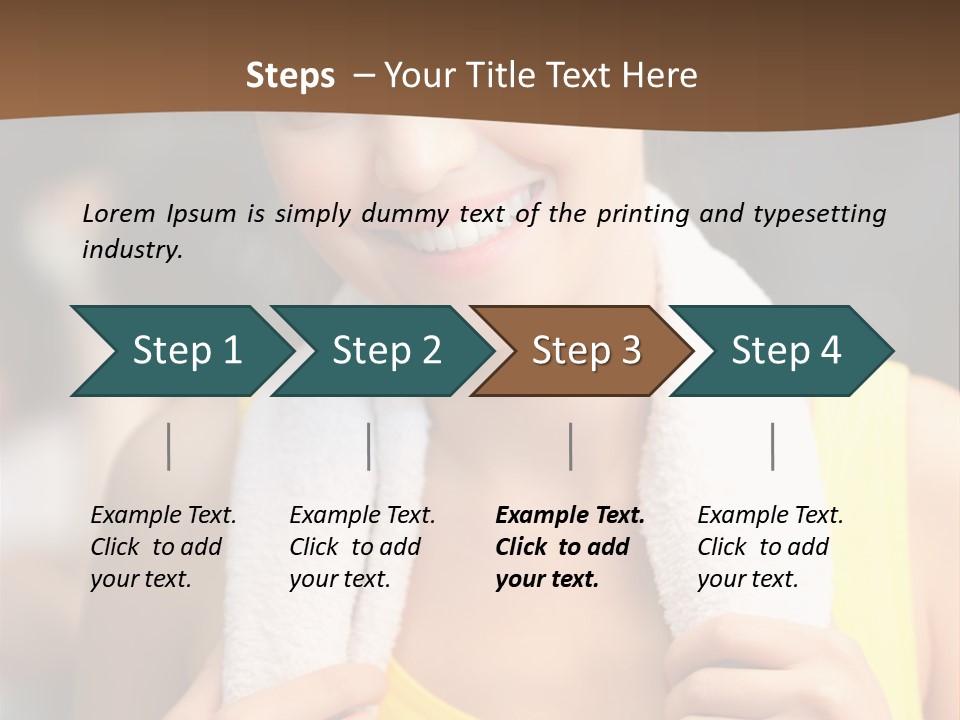 Beautiful Girl Casual PowerPoint Template