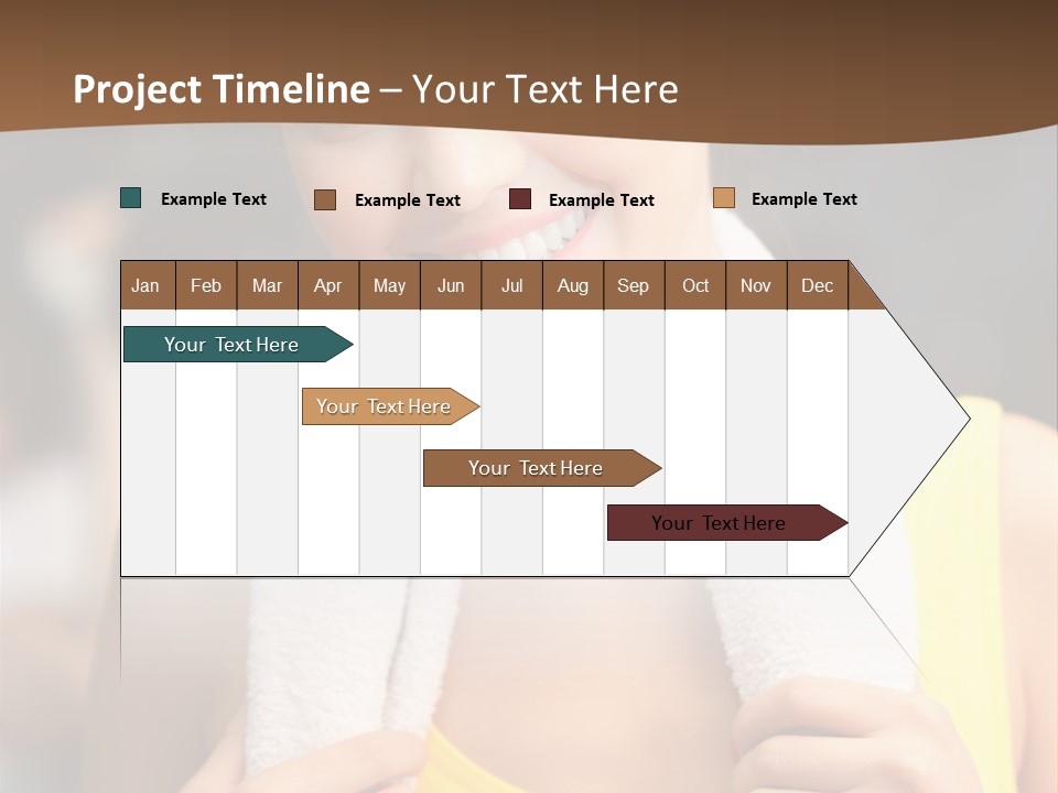 Beautiful Girl Casual PowerPoint Template