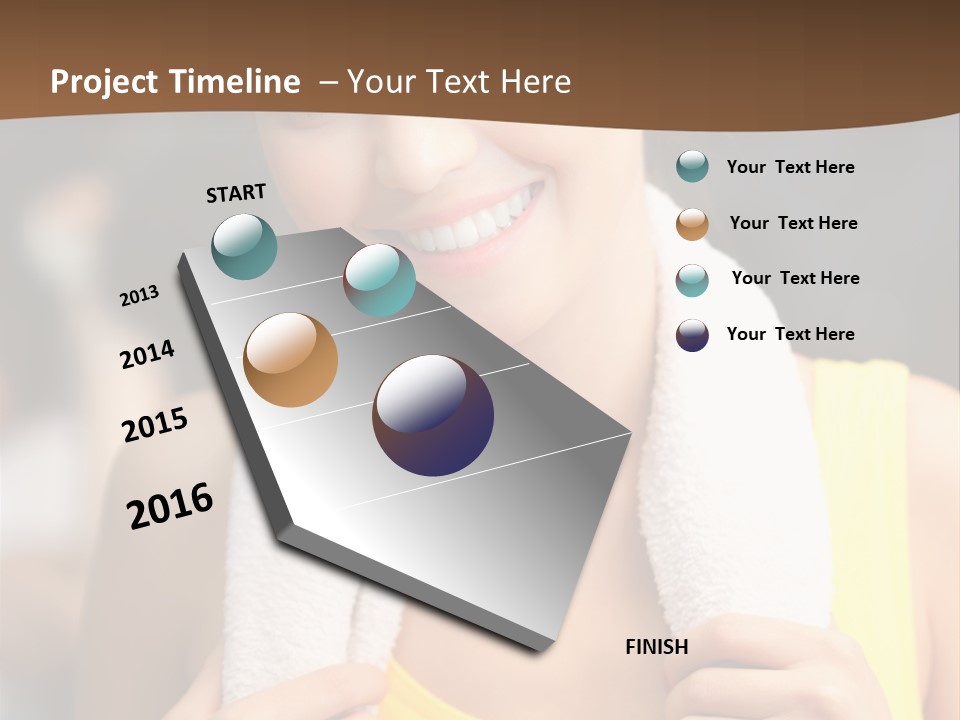 Beautiful Girl Casual PowerPoint Template