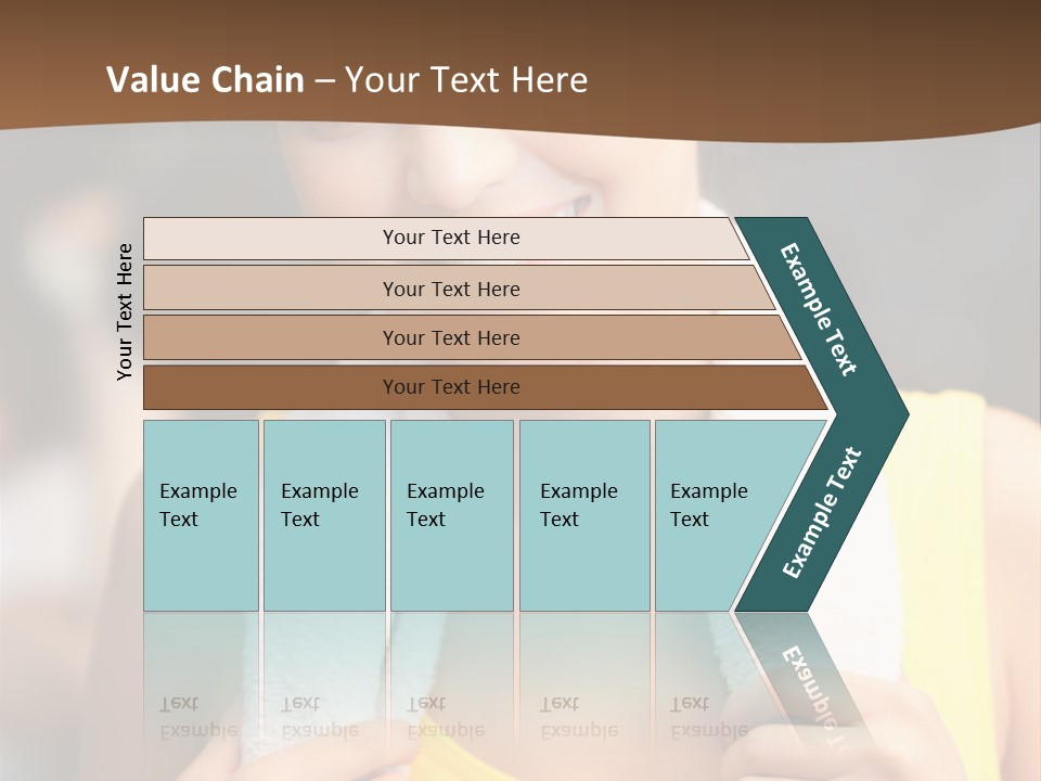 Beautiful Girl Casual PowerPoint Template