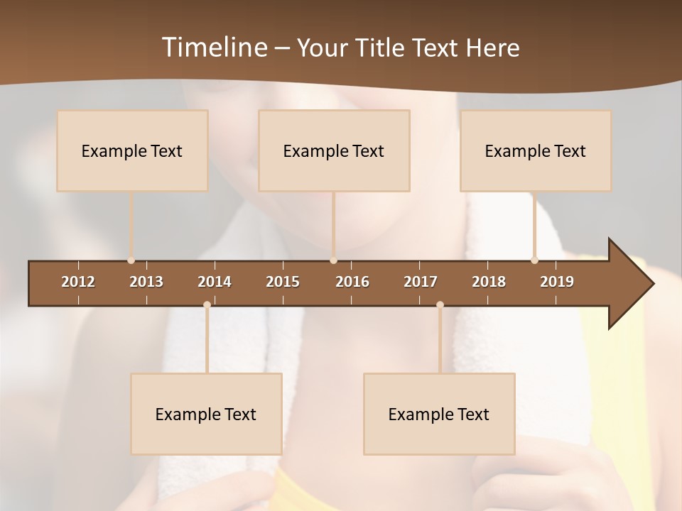 Beautiful Girl Casual PowerPoint Template
