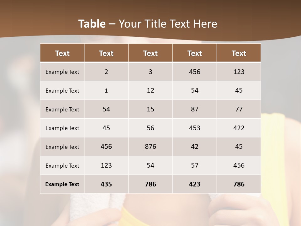 Beautiful Girl Casual PowerPoint Template