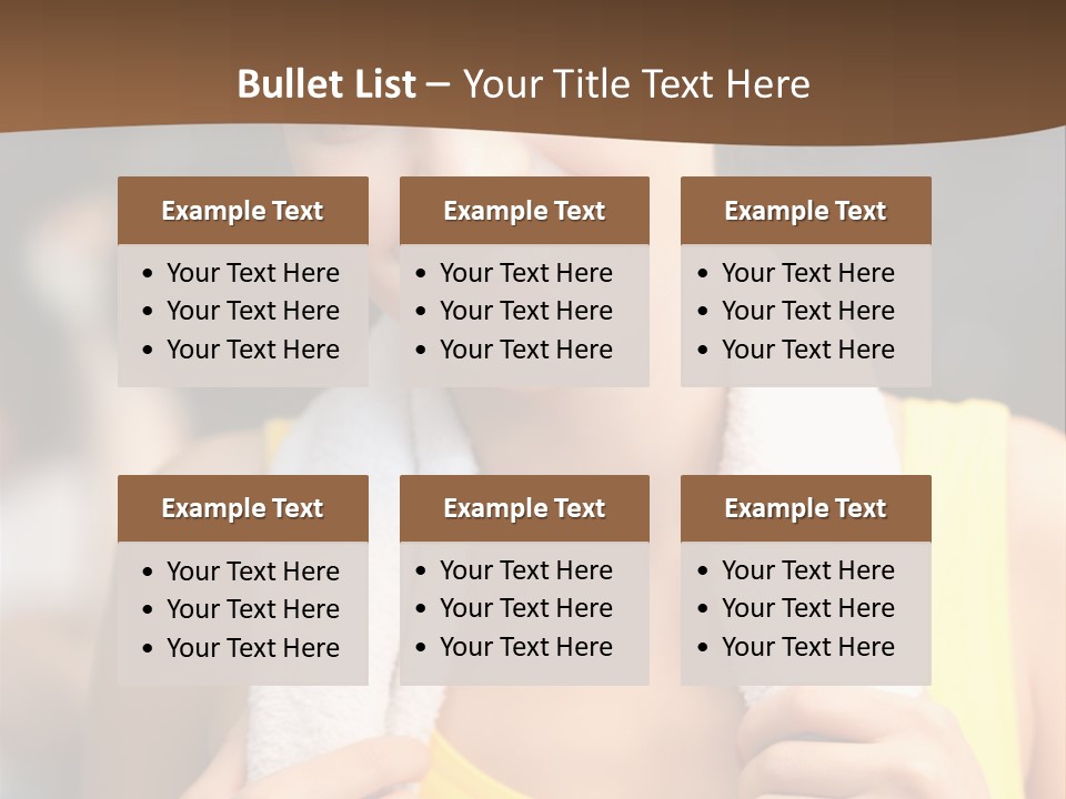 Beautiful Girl Casual PowerPoint Template