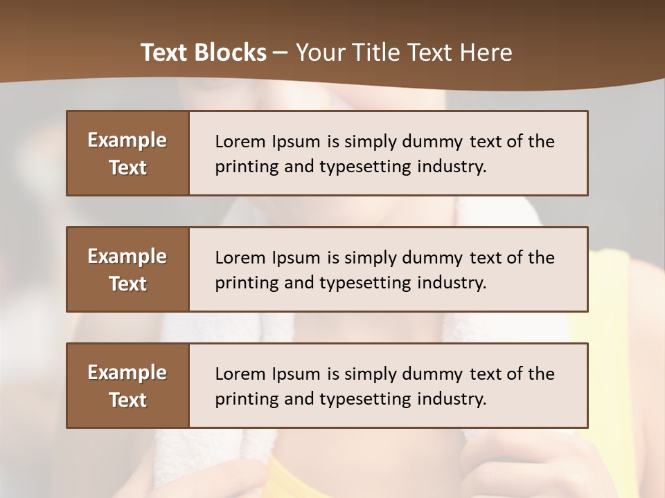 Beautiful Girl Casual PowerPoint Template