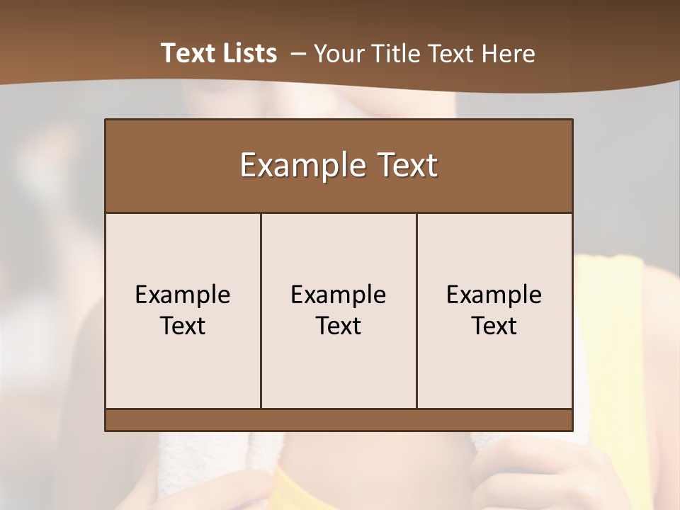 Beautiful Girl Casual PowerPoint Template