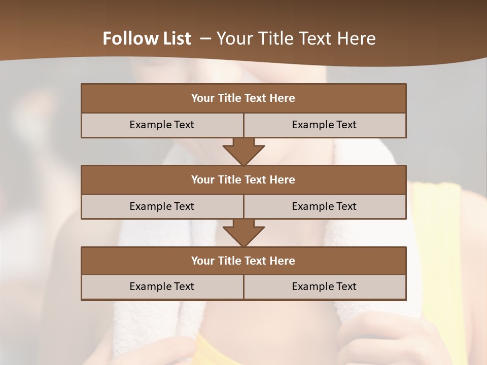 Beautiful Girl Casual PowerPoint Template