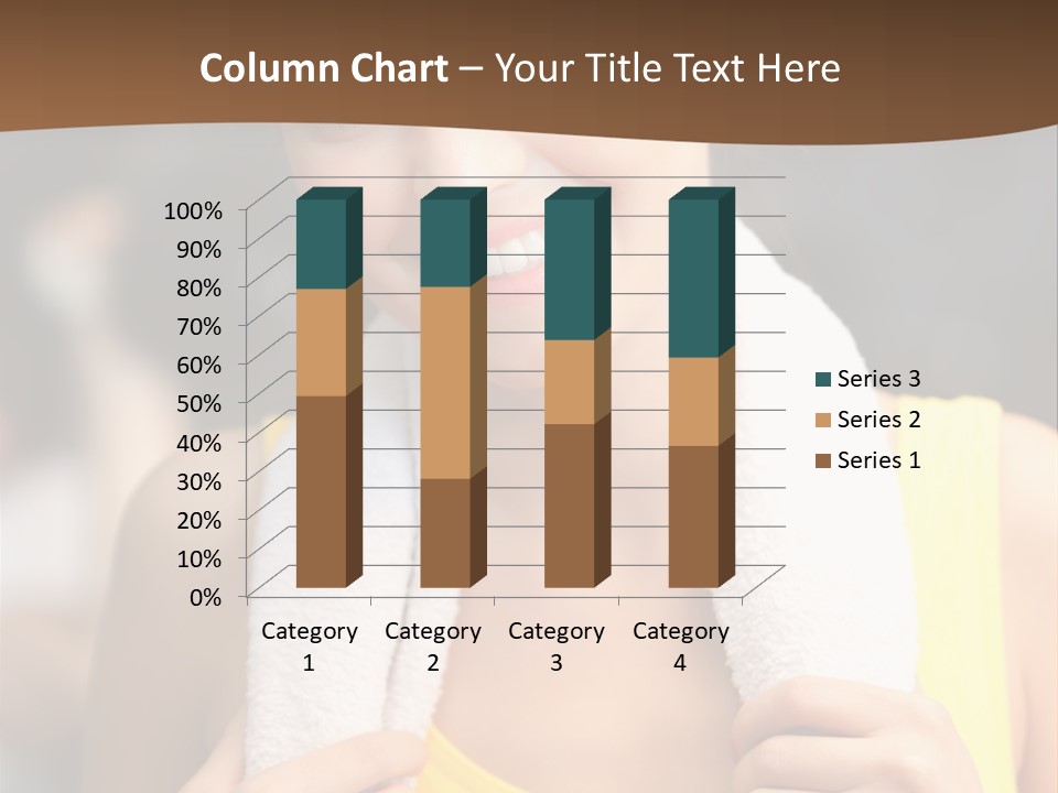 Beautiful Girl Casual PowerPoint Template