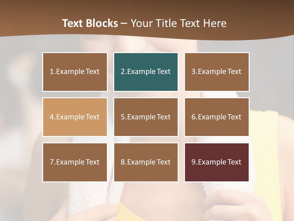 Beautiful Girl Casual PowerPoint Template