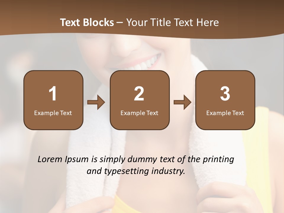 Beautiful Girl Casual PowerPoint Template