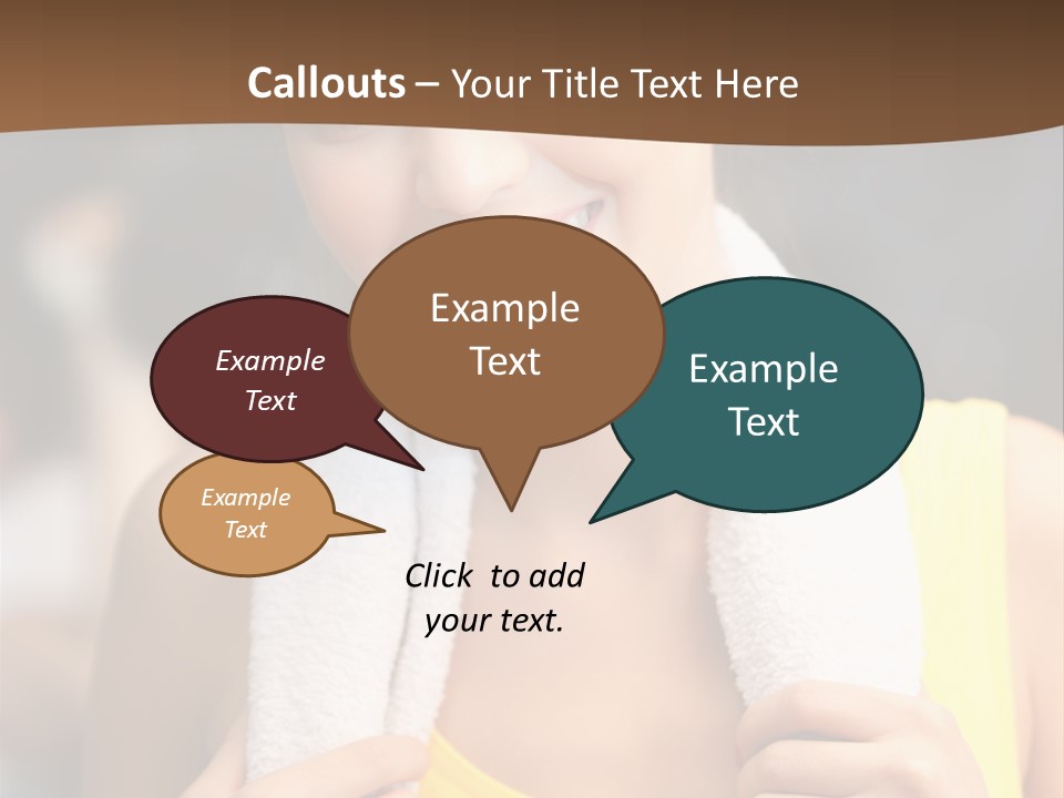 Beautiful Girl Casual PowerPoint Template