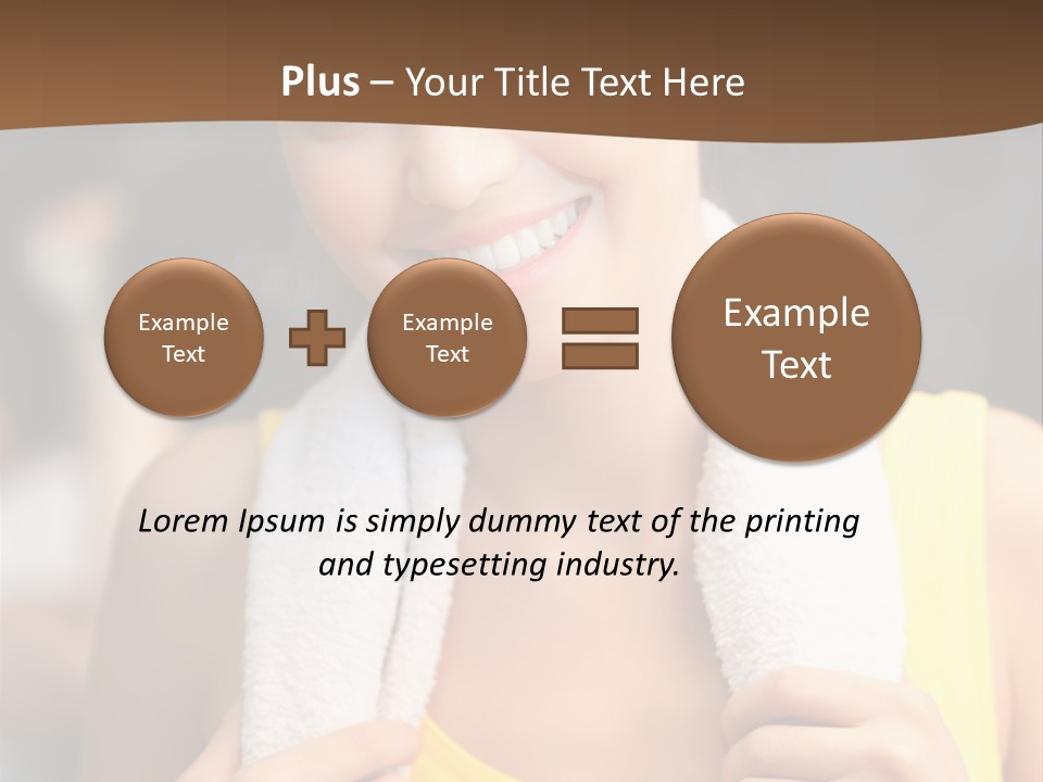 Beautiful Girl Casual PowerPoint Template