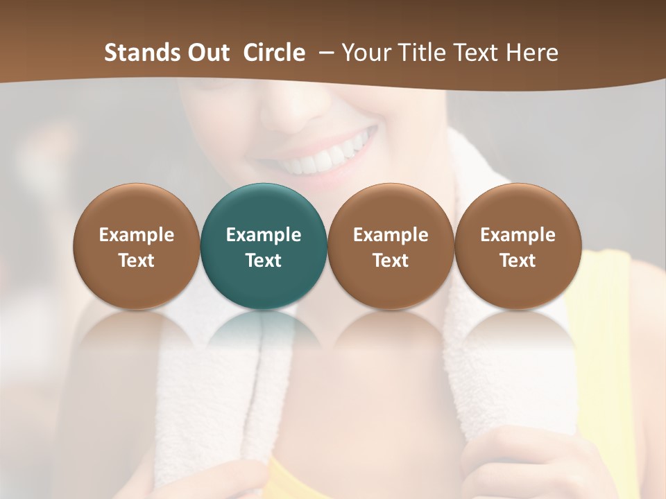 Beautiful Girl Casual PowerPoint Template