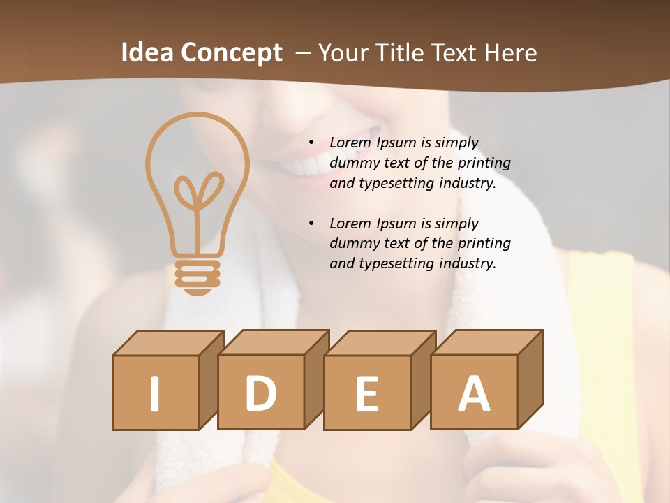 Beautiful Girl Casual PowerPoint Template