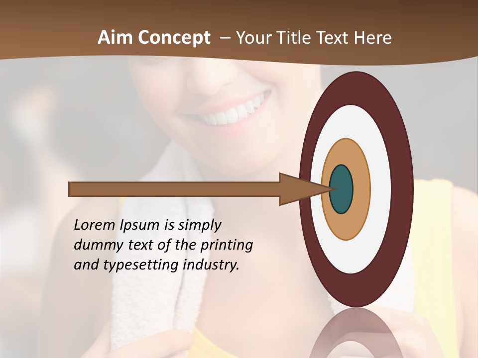 Beautiful Girl Casual PowerPoint Template