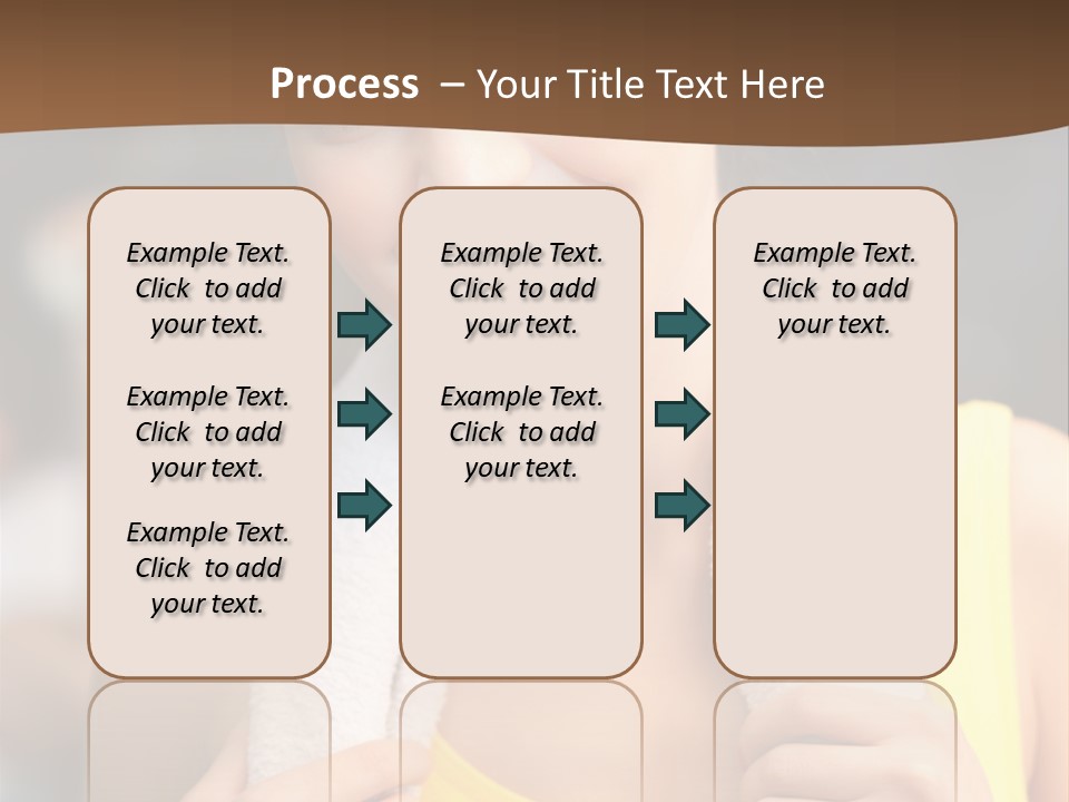 Beautiful Girl Casual PowerPoint Template