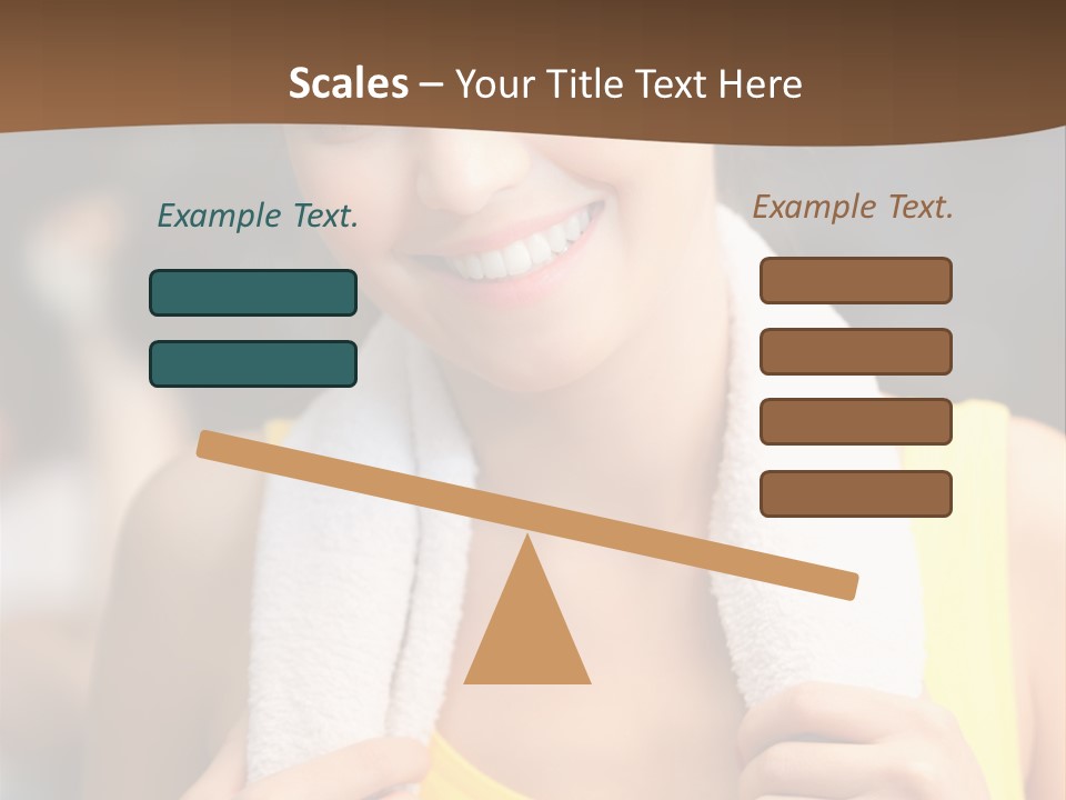 Beautiful Girl Casual PowerPoint Template