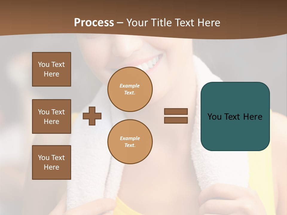 Beautiful Girl Casual PowerPoint Template