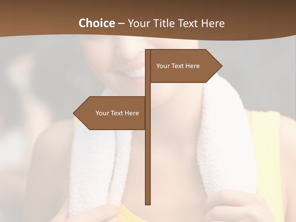 Beautiful Girl Casual PowerPoint Template