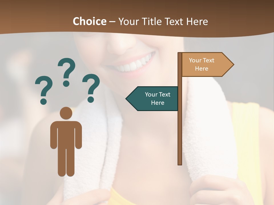 Beautiful Girl Casual PowerPoint Template