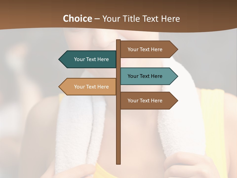 Beautiful Girl Casual PowerPoint Template