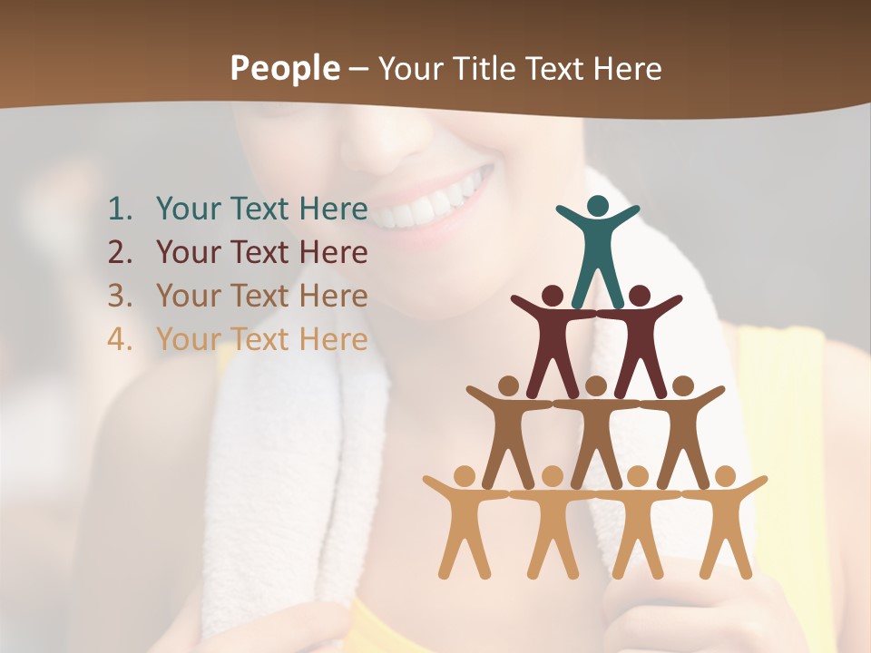 Beautiful Girl Casual PowerPoint Template