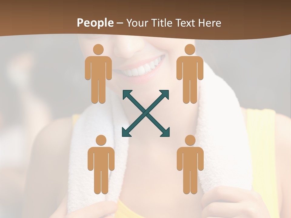 Beautiful Girl Casual PowerPoint Template