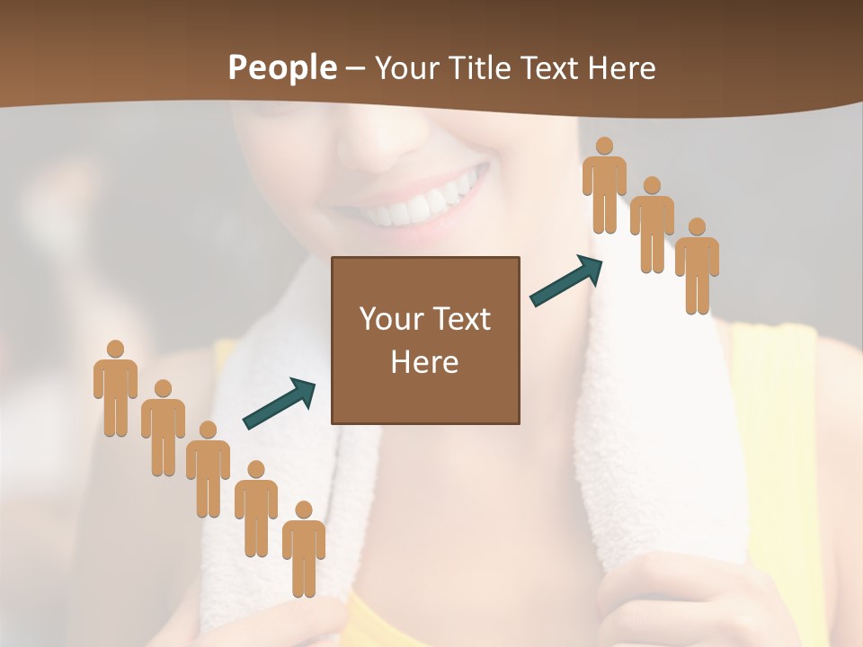 Beautiful Girl Casual PowerPoint Template