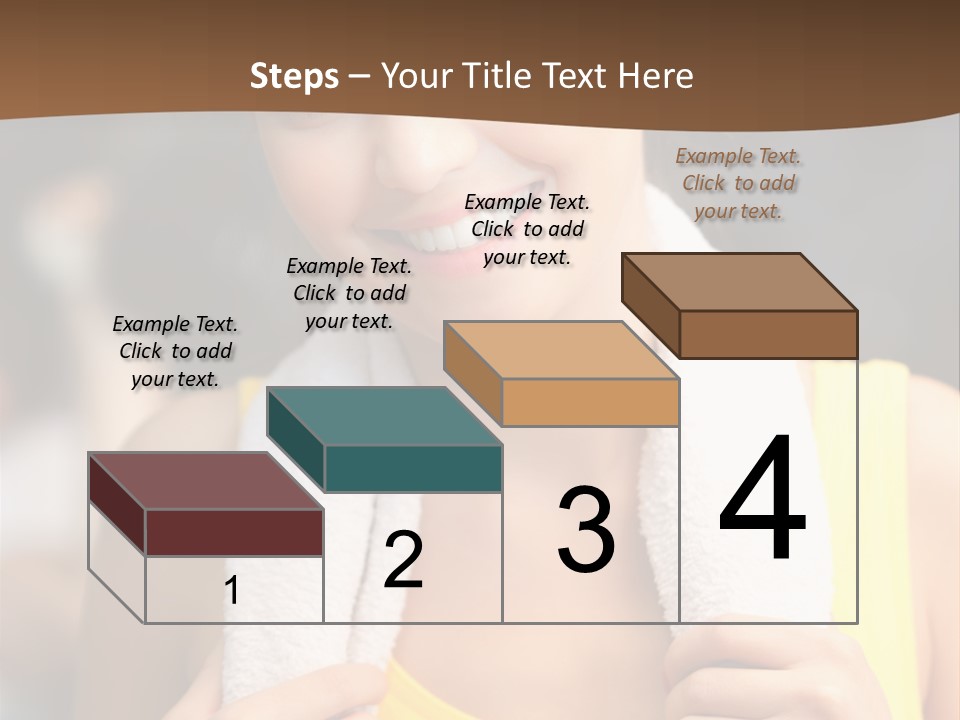 Beautiful Girl Casual PowerPoint Template