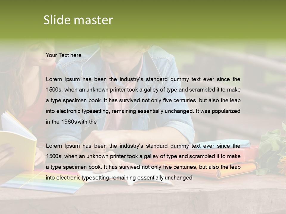 Male Learn Young PowerPoint Template