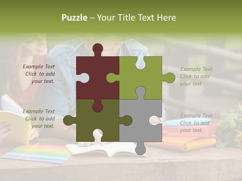 Male Learn Young PowerPoint Template