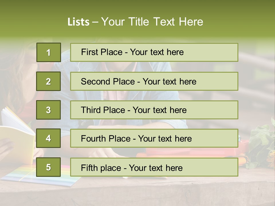 Male Learn Young PowerPoint Template