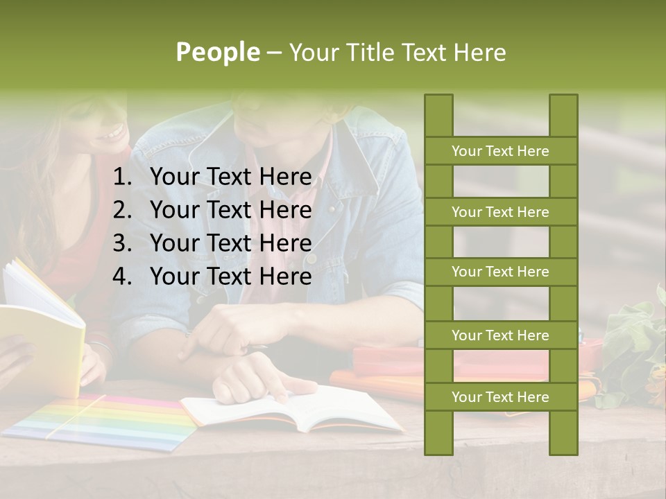 Male Learn Young PowerPoint Template