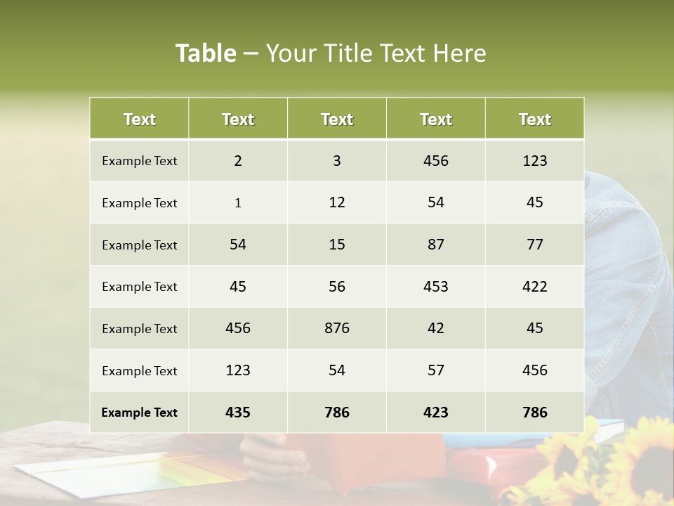 Young Holding Knowledge PowerPoint Template