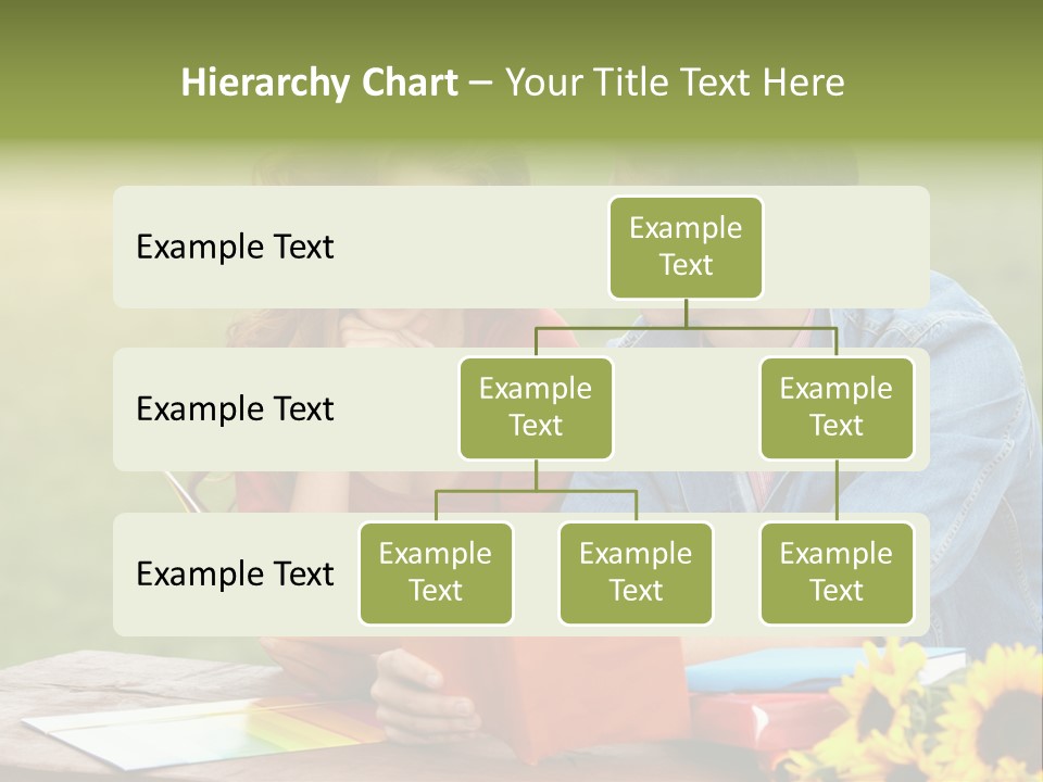 Young Holding Knowledge PowerPoint Template