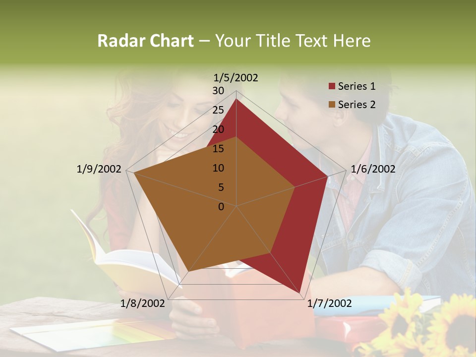 Young Holding Knowledge PowerPoint Template