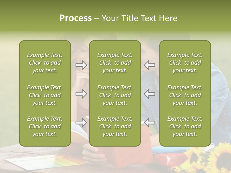 Young Holding Knowledge PowerPoint Template