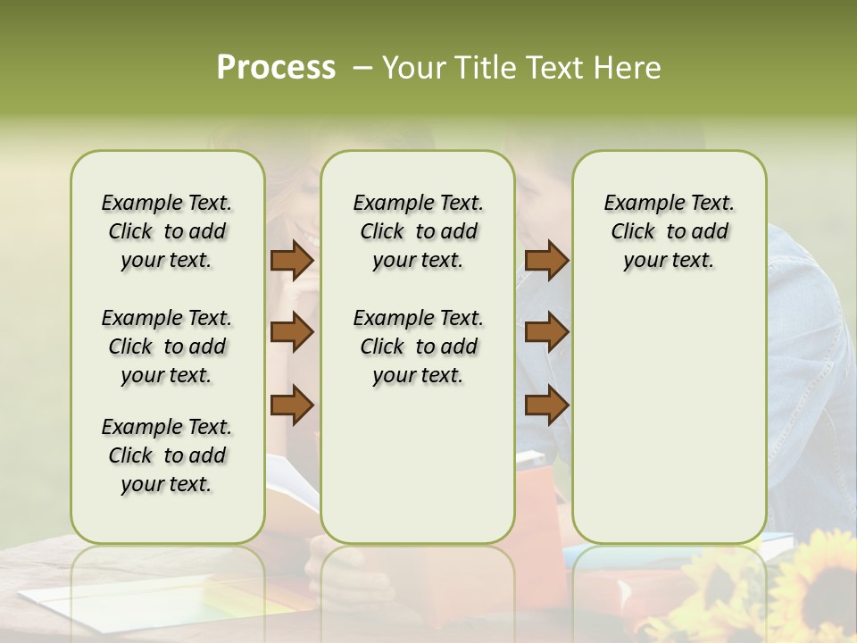 Young Holding Knowledge PowerPoint Template