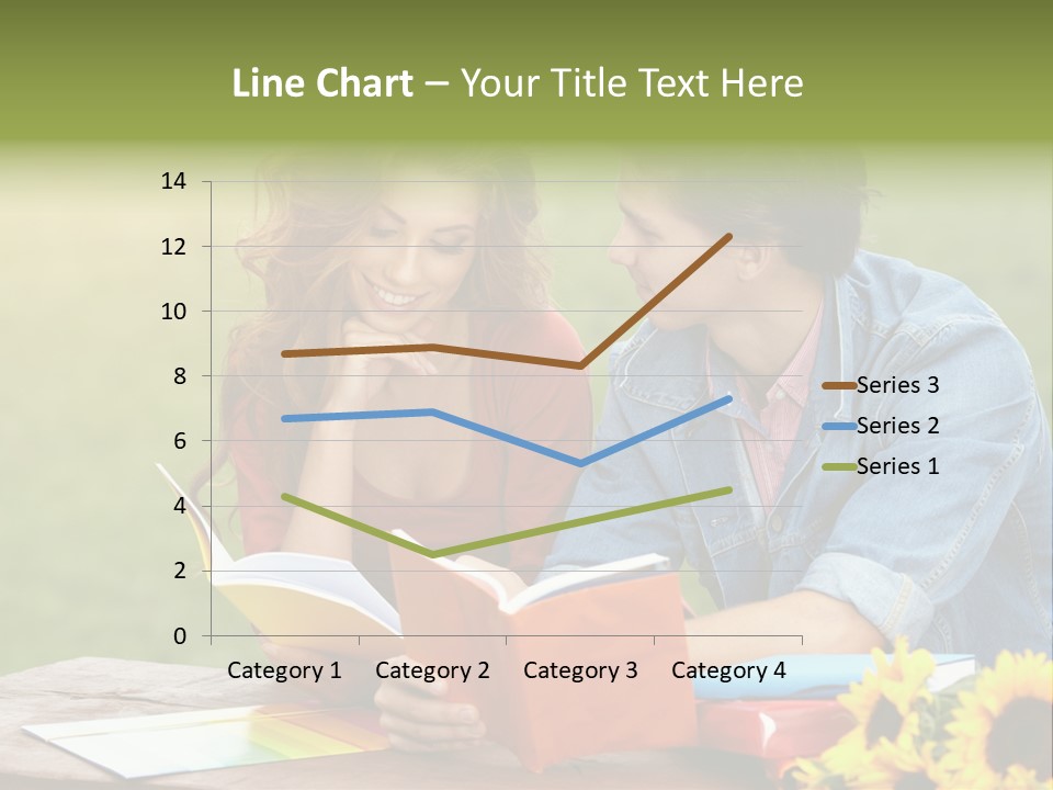 Young Holding Knowledge PowerPoint Template