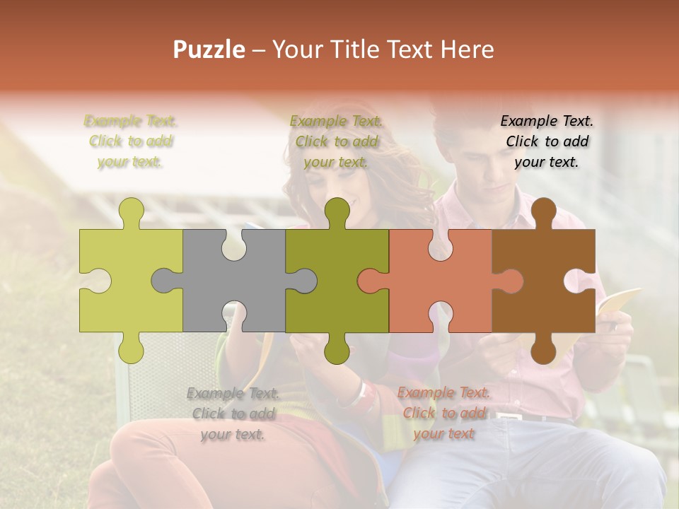 Education Beauty Mates PowerPoint Template