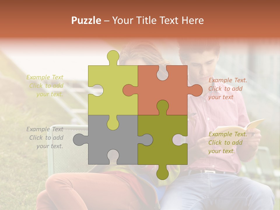 Education Beauty Mates PowerPoint Template