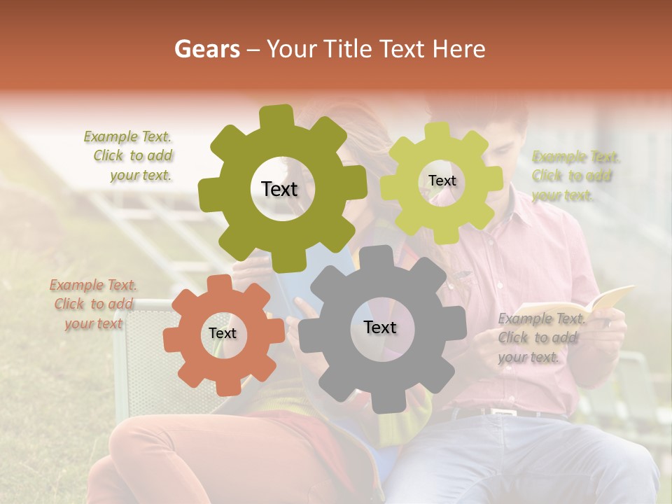 Education Beauty Mates PowerPoint Template