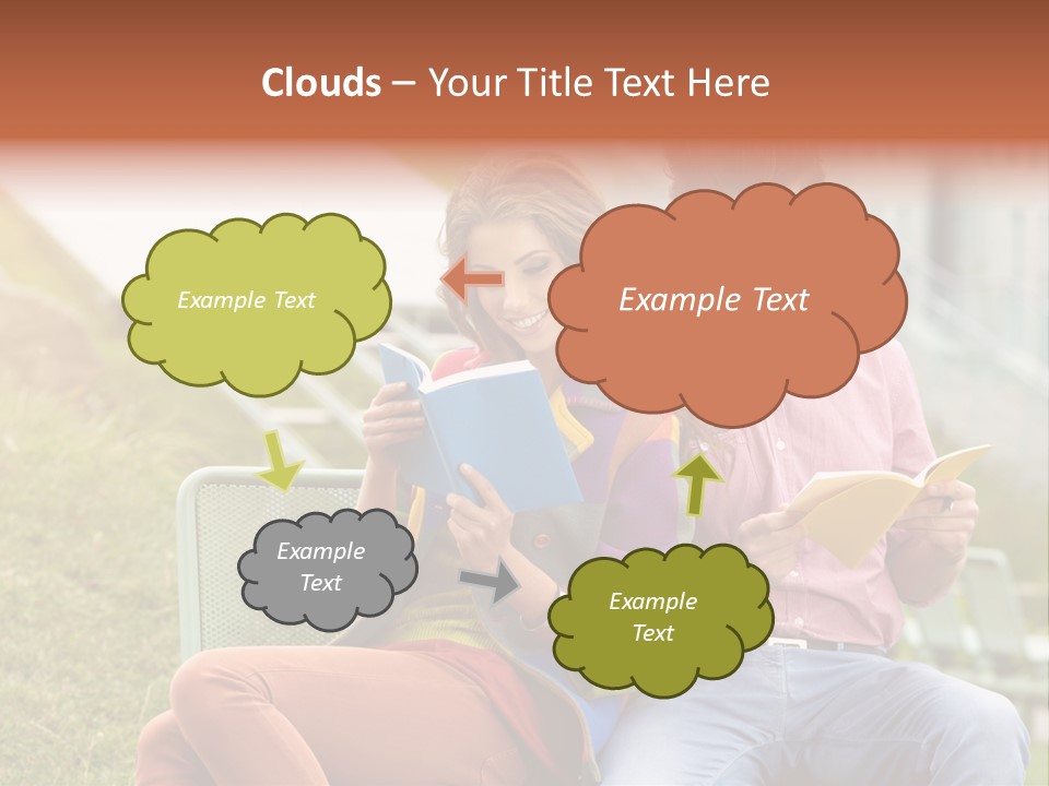 Education Beauty Mates PowerPoint Template