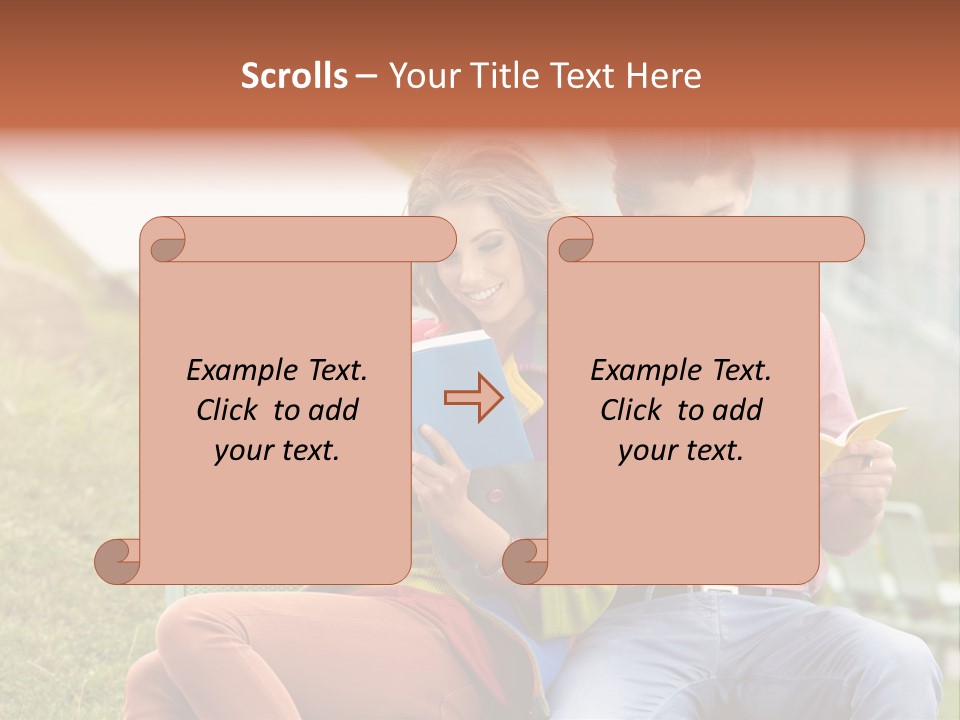 Education Beauty Mates PowerPoint Template