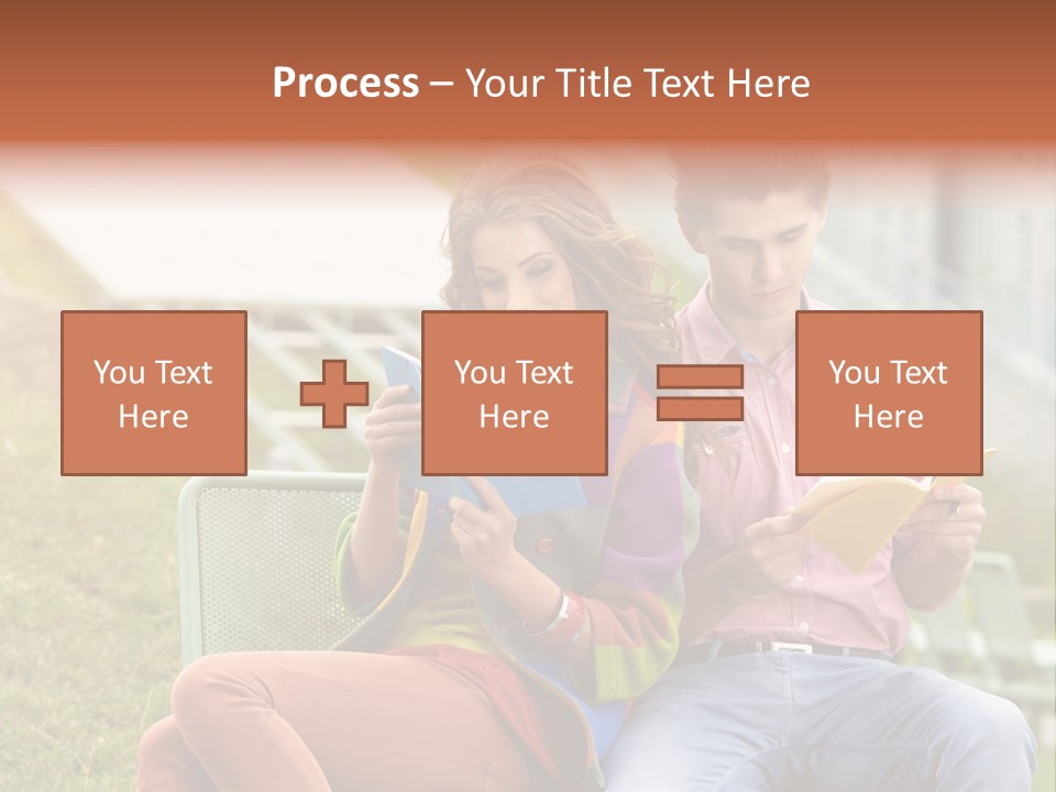 Education Beauty Mates PowerPoint Template